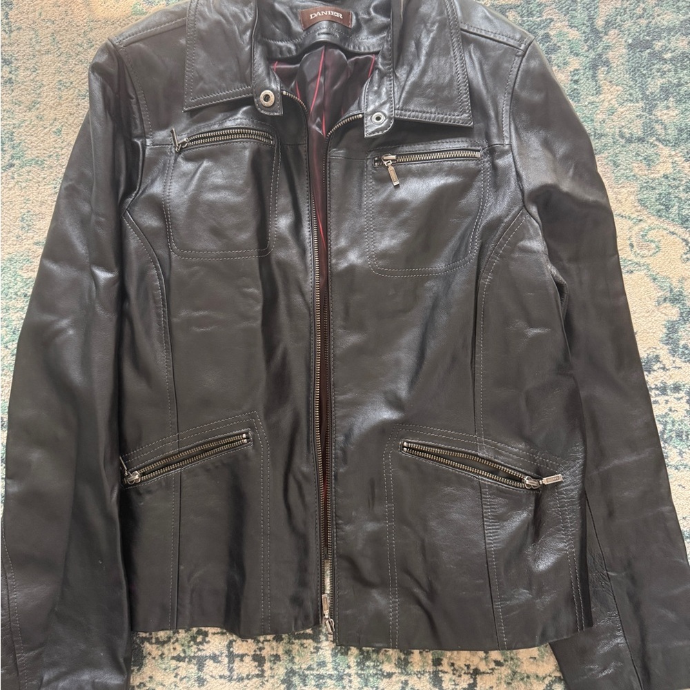 Danier Genuine Black Leather Jacket